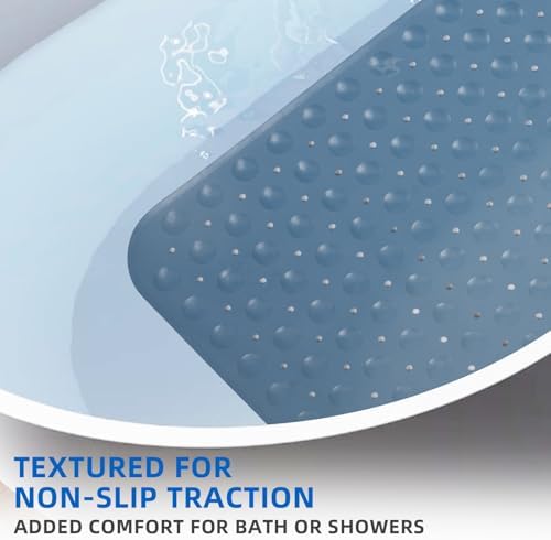 ZHICHENG Bath Tub and Shower Mats, Non-Slip 39 x 16 Inch Extra Long Bath Mat - Image 4