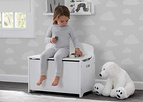 Delta Children MySize Deluxe Toy Box, Bianca White - Image 3