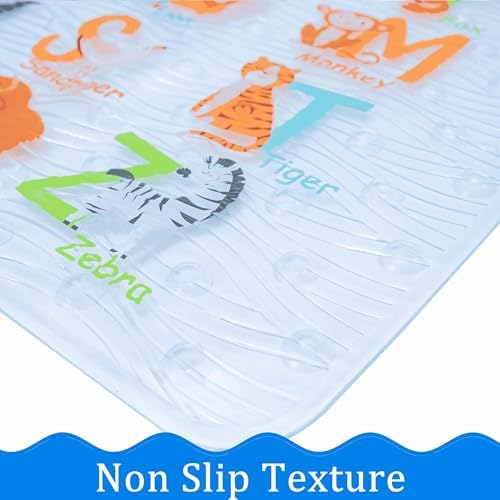 BEEHOMEE Kids Bath Mat for Tub, Non-Slip Toddler Bathtub Mat - Image 5