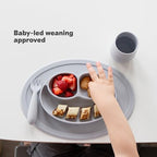 ezpz Mini Mat - 6 -12 Months+ - 100% Silicone Suction Placemat + Divided Plate - Image 4