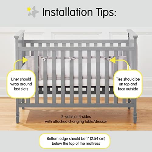 Halo Breathable Mesh Liner for Full-Size Cribs, Classic 3mm Mesh - Image 6