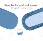 4 Pack Bassinet Sheets 19" x 33" Compatible - Image 3