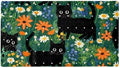 Shower Mat Non Slip, Cats Flower Anti Slip Bath Mat by Anna+Cowper