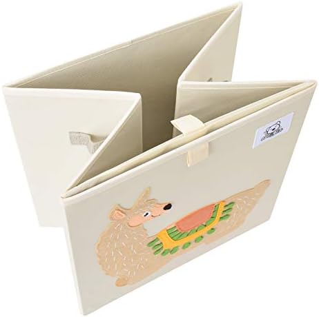 13 Inch Animal Cube Storage Bins, Foldable Fabric Kids Toy Box & Toy Chest - Image 4