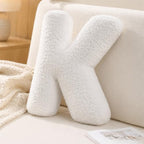 Letter Plush Pillow, Letter Hugging Throw Pillows, Decorative Initial Letter by Shapeazy