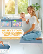 Comfortable Baby Bath Kneeler and Elbow Rest Pad Set - Image 2