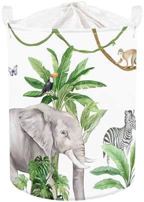 Clastyle Kid Storage Basket Woodland Vine Animal Foldable Laundry Hamper by Clastyle