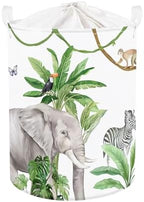 Clastyle Kid Storage Basket Woodland Vine Animal Foldable Laundry Hamper by Clastyle