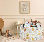 Rectangular Woodland Animal Basket Kids Baby Storage Basket Storage Bin - Image 2