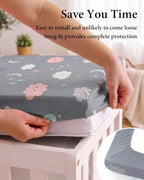 Yoofoss 2-Pack Diaper Changing Pad Cover - Image 5