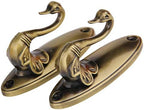 Pair of Swan Style Drapery Curtain Holdbacks Tieback Hooks Tiebacks, U-Shaped by VORCOOL