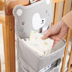SUNVENO Hanging Diaper Caddy for Crib, Baby Diaper Stacker and Nursery Organizer - Image 2