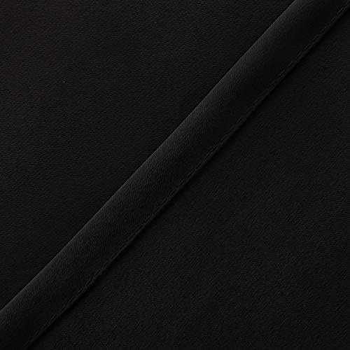 Hiasan Black Valance Curtains for Window 60 x 18 Inches 1 Panel - Image 4