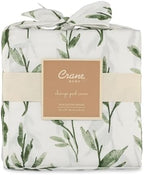 Crane Baby Changing Pad Cover, 100% Cotton Sateen Exterior, Floral Leaf Baby - Image 7