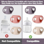 BUSOHA 3 Pack Silicone Sleeves for Philips Avent Natural Baby Bottle - Image 4