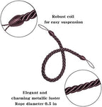BEL AVENIR Curtain Tiebacks Ropes Tie-Backs, Handmade Holdbacks - Image 2