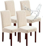 Genina Waterproof Dining Chair Covers Set of 4 Parsons Chair Slipcovers by Genina