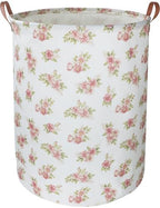 NTAOHAMPER Pink Flower Laundry Hamper, laundry Basket, Nursery Hamper, by NTAOHAMPER