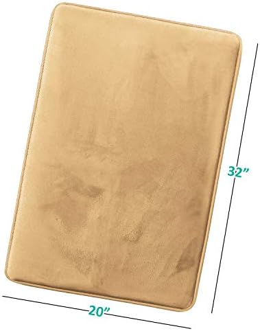 Clara Clark Bathroom Rugs, Velvet Memory Foam Bath Mat, Machine Washable Bath - Image 3