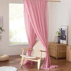 NICETOWN Pink Bed Canopies & Drapes - Image 7