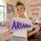 Personalized Dorm Name Pennant Custom Felt Wall Decor - Image 4