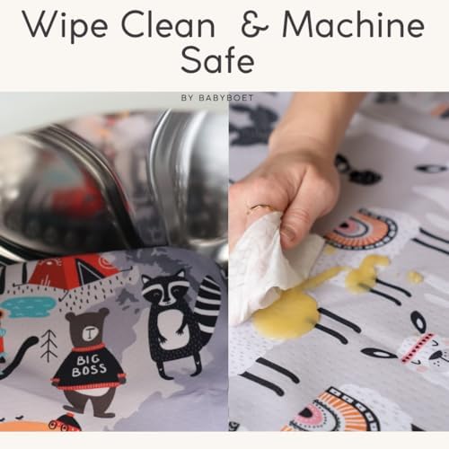 Splat Mat for Baby – Under High Chair Floor Mat Protects Wood, Vinyl and Carpet - Image 4