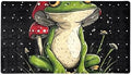Shower Mat Non Slip 26.8 x 15.1 Inches, Mushrooms Frog Bathtub Mat Shower Stall by Anna+Cowper