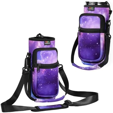 Nuovoware Magnetic Gym Bag, Water Bottle Carrier, Starry Purple by NUOVOWARE