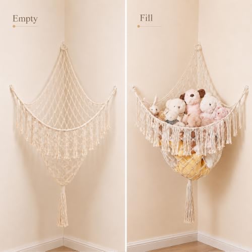 Lare Stuffed Animal Storage Hammock Corner Net - Image 6