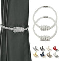 BEL AVENIR Magnetic Curtain Tiebacks 2 Pack Hand-Woven Curtain Ties by BELAVENIR