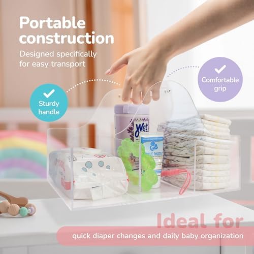 Acrylic Diaper Caddy Organizer - Image 4