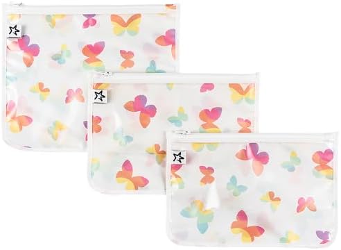 Tiny Twinkle Diaper Bag Organizing Pouches|3 Pack Mess-Proof Clear Front Travel by TinyTwinkle