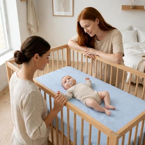 Crib Sheets, 100% Organic Cotton Muslin - Image 2
