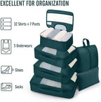 Veken 8 Set Packing Cubes for Travel Essentials, Anti-Wrinkle Buckled Suitcase - Image 5