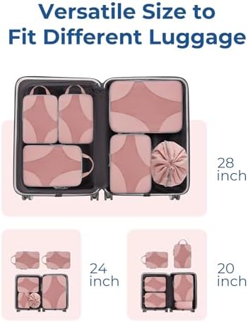 Bagsmart Compression Packing Cubes, Travel Bag Cruise Ship Essentials - Image 3
