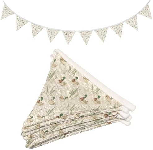 Nursery Wall Art Decor, Mallard Duck Decor Pennant Banner Flag by Unknown