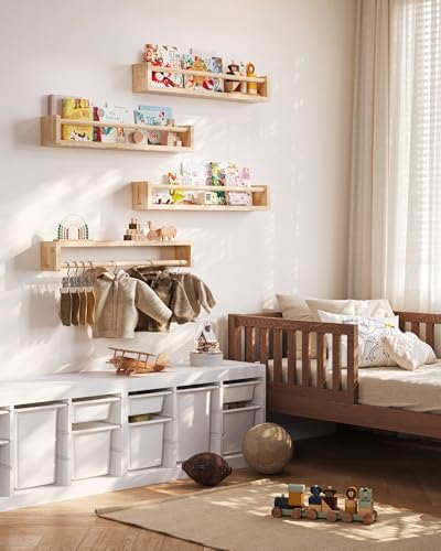 Seocry Nursery Book Shelves, 4 Pack, Wall Book Shelves - Image 2