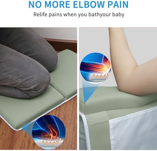 JJGoo Bath Kneeler with Elbow Rest Pad Set, 1.5 inch Kneeling Pad Mat - Image 3