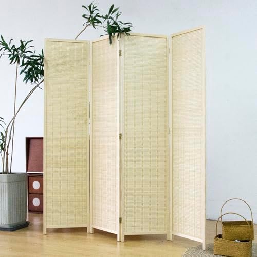 Furnnylane 4 Panel Bamboo Room Divider - Image 5