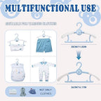 Baby Clothes Hangers 20 Pack, Plastic Kids Hangers Space Saving - Image 2
