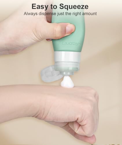 Quatish Travel Bottles for Toiletries, 3 oz Travel Size Containers - Image 4
