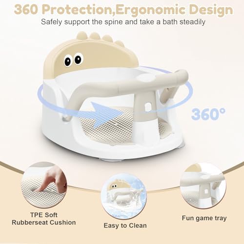 Baby Bath Seat for Babies 6 Months & Up Sitting Up - Image 4