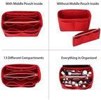 OMYSTYLE Purse Organizer Insert, Felt Tote Bag Organizer Insert - Image 2