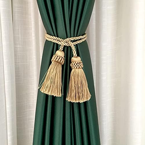 Curtain Tiebacks Handmade Curtain Holdbacks Rope - Image 4