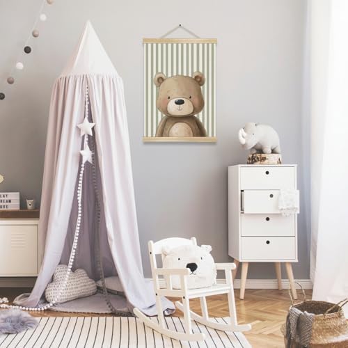 You found a duck Cute Little Bear Wall Art Decor, Nordic Woodland Animal Wall - Image 7