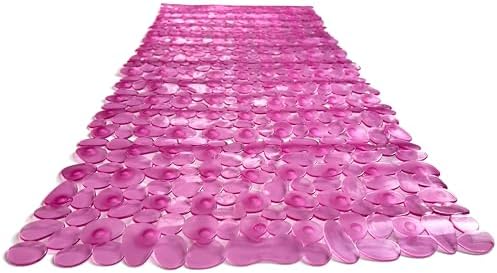 “Pebbles” Non-Slip Bathtub/Shower Mat 35"x16" Rectangular, Machine-Washable - Image 3