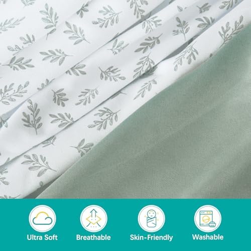 Baby Bassinet Sheets for Baby Boy Girls 4 Pack, Angelbliss and Other Hourglass - Image 2