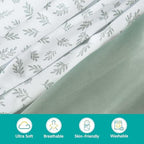 Baby Bassinet Sheets for Baby Boy Girls 4 Pack, Angelbliss and Other Hourglass - Image 2