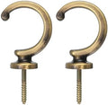 uxcell 2Pcs Curtain Holdback, Aluminum Alloy Wall Mounted Curtain Holders by uxcell