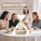 JMvicyroam Small Woven Basket, Empty Gift Basket - Image 4